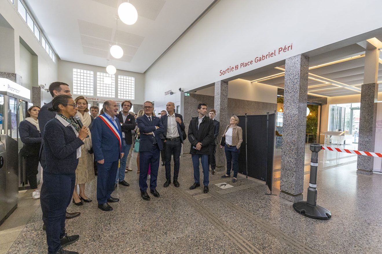 PHOTOS INAUGURATION DU NOUVEAU HALL DE LA GARE DE BOIS COLOMBES